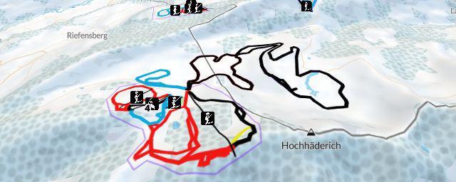 Piste map of the resort Skigebiet Hochhäderich