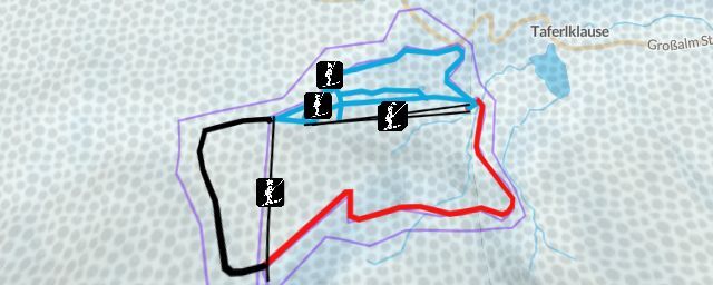 Piste map of the resort Skigebiet Hochlecken