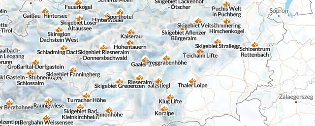Piste map of the region Steiermark