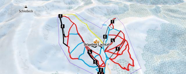 Piste map of the resort Skigebiet Lachtal