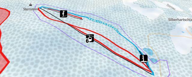 Piste map of the resort Sternsteinlifte