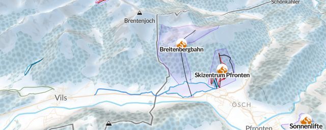 Piste map of the resort Breitenbergbahn