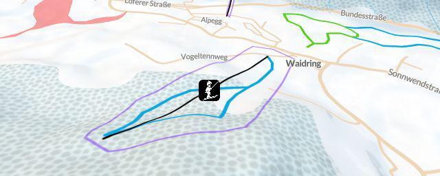 Piste map of the resort Hausberglift - Waidring