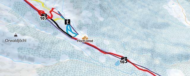 Piste map of the resort Hoch-Imst