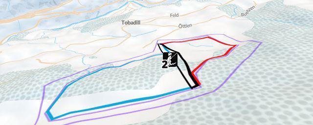 Piste map of the resort Tobadill