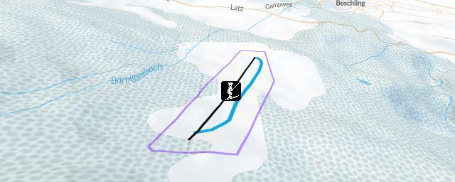 Piste map of the resort Tschardund – Nenzing