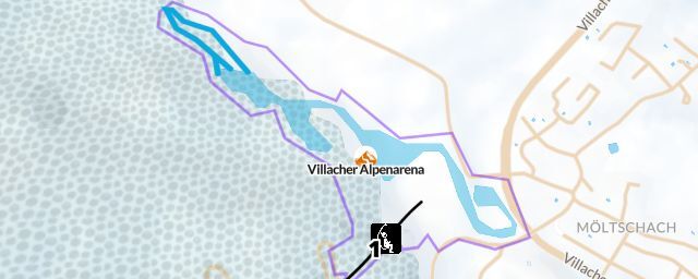 Piste map of the resort Villacher Alpenarena
