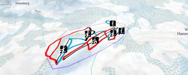 Piste map of the resort Skigebiet Schetteregg