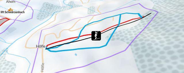 Piste map of the resort Tallifte
