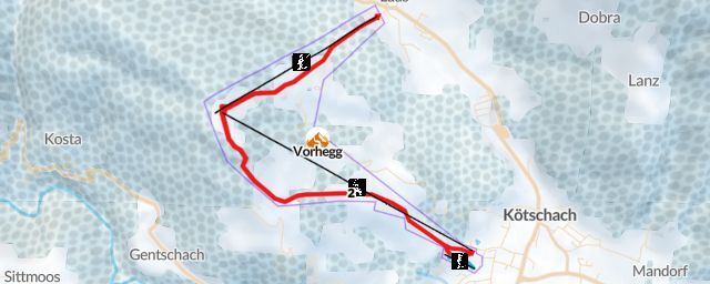 Piste map of the resort Vorhegg