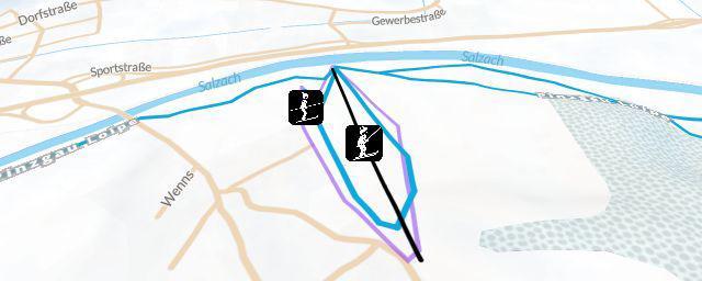 Piste map of the resort Wennser Gletscher