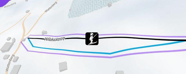 Piste map of the resort Wildstättlift Wattenberg