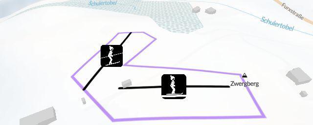 Piste map of the resort Zwergberg Furx