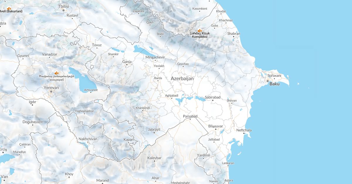 Map of Azerbaijan