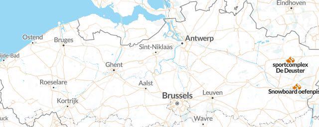 Piste map of the region Flemish