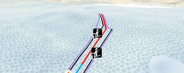 Piste map of the resort Mont des Brumes Piste de Ski