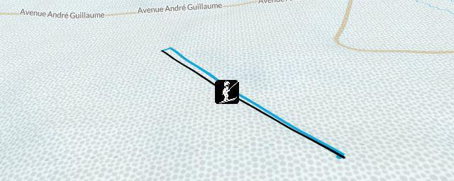 Piste map of the resort Piste de ski alpin du Thier des Rexhons