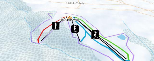 Piste map of the resort Ski Alpin Ovifat