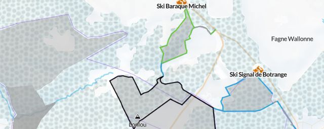 Piste map of the resort Ski Baraque Michel
