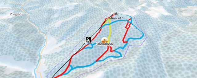 Piste map of the resort Chepelare