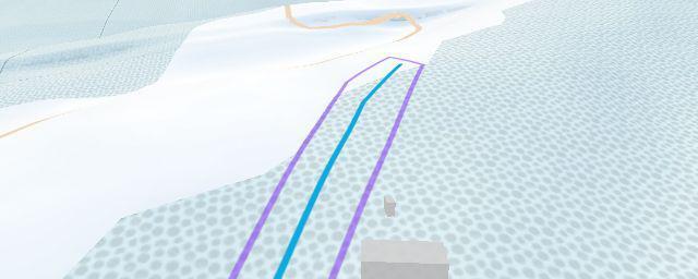 Piste map of the resort писта х. "Здравец" - малка