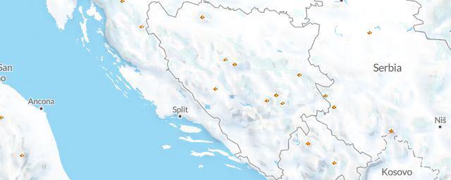 Piste map of the region Fed. of Bos. & Herz.