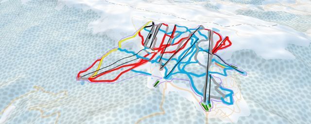 Piste map of the resort Olympic Center Jahorina