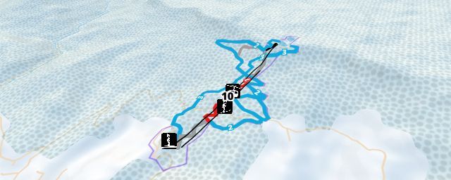 Piste map of the resort Ski Center "Ravna Planina" Pale