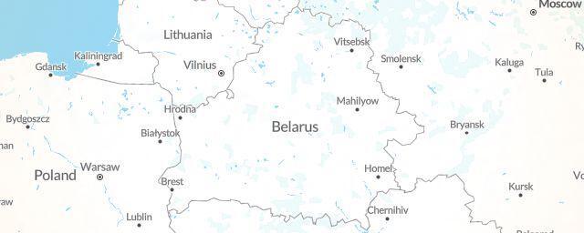 Piste map of the region Belarus