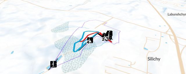 Piste map of the resort Silichy ski resort