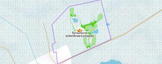 Piste map of the resort Вучылішча алімпійскага рэзерву