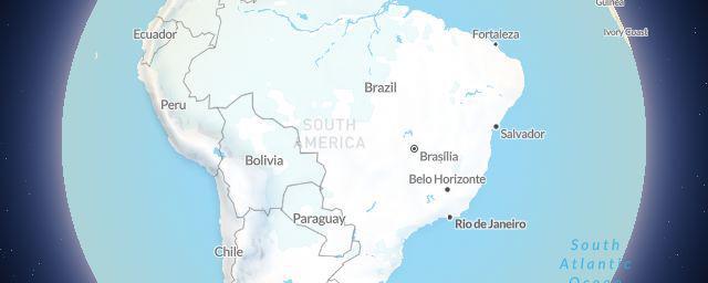Piste map of the region Brazil