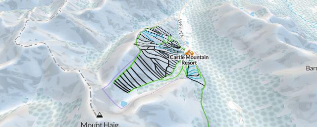 Piste map of the resort Castle Mountain Resort