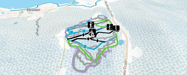 Piste map of the resort Hidden Valley Ski Resort