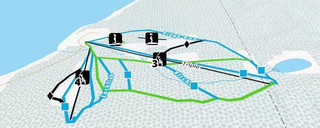 Piste map of the resort Kinosoo Ridge Snow Resort