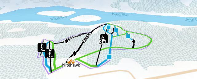 Piste map of the resort Nitehawk