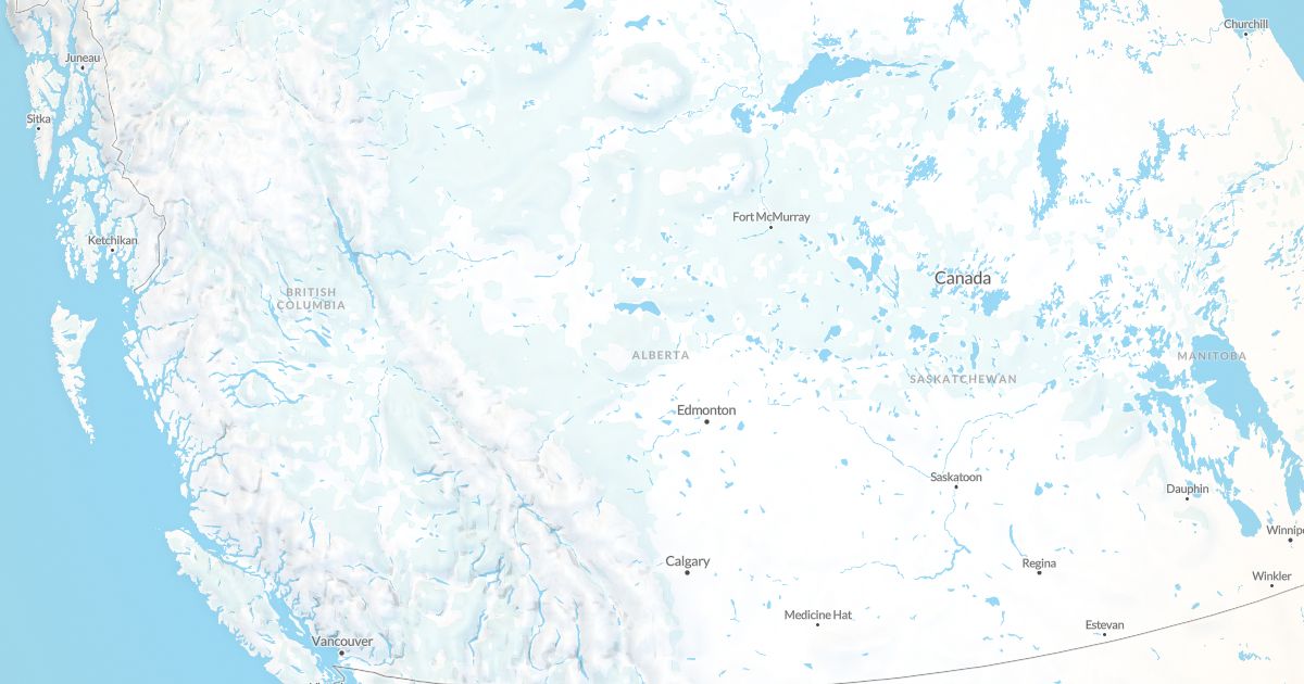 Map of Alberta