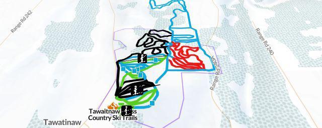 Piste map of the resort Tawaitnaw Cross Country Ski Trails