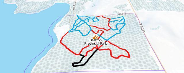 Piste map of the resort Beatton Provincial Park