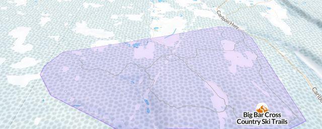 Piste map of the resort Big Bar Cross Country Ski Trails