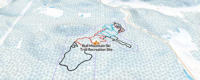 Piste map of the resort Bull Mountain Ski Trail Recreation Site