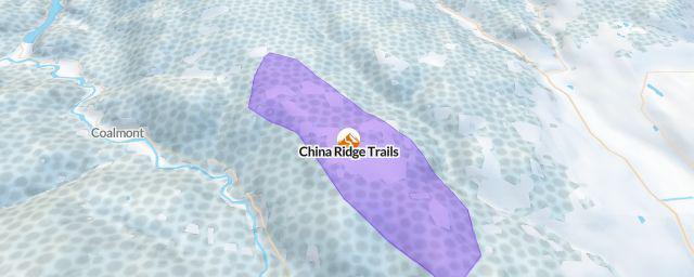 Piste map of the resort China Ridge Trails
