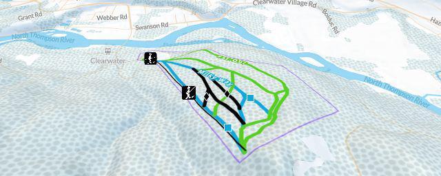Piste map of the resort Clearwater Ski Hill