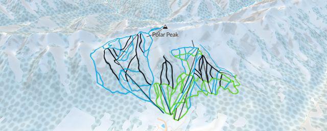 Piste map of the resort Fernie Alpine Resort