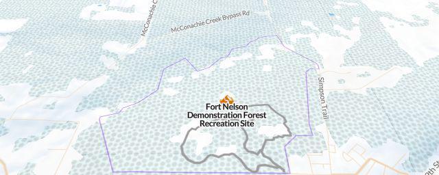 Piste map of the resort Fort Nelson Demonstration Forest Recreation Site