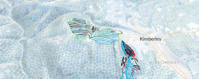 Piste map of the resort Kimberley Alpine Resort