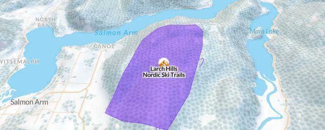 Piste map of the resort Larch Hills Nordic Ski Trails