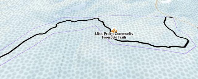 Piste map of the resort Little Prairie Community Forest Ski Trails