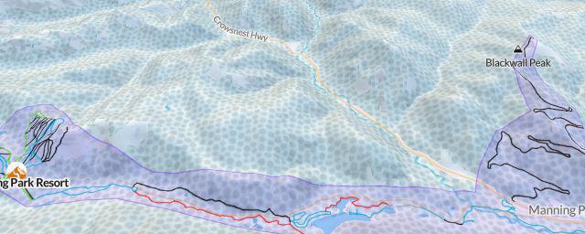 Piste map of the resort Manning Park Resort