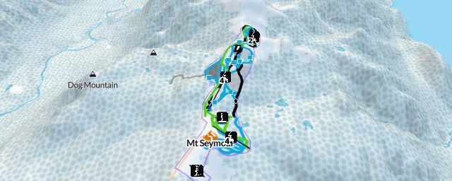 Piste map of the resort Mt Seymour